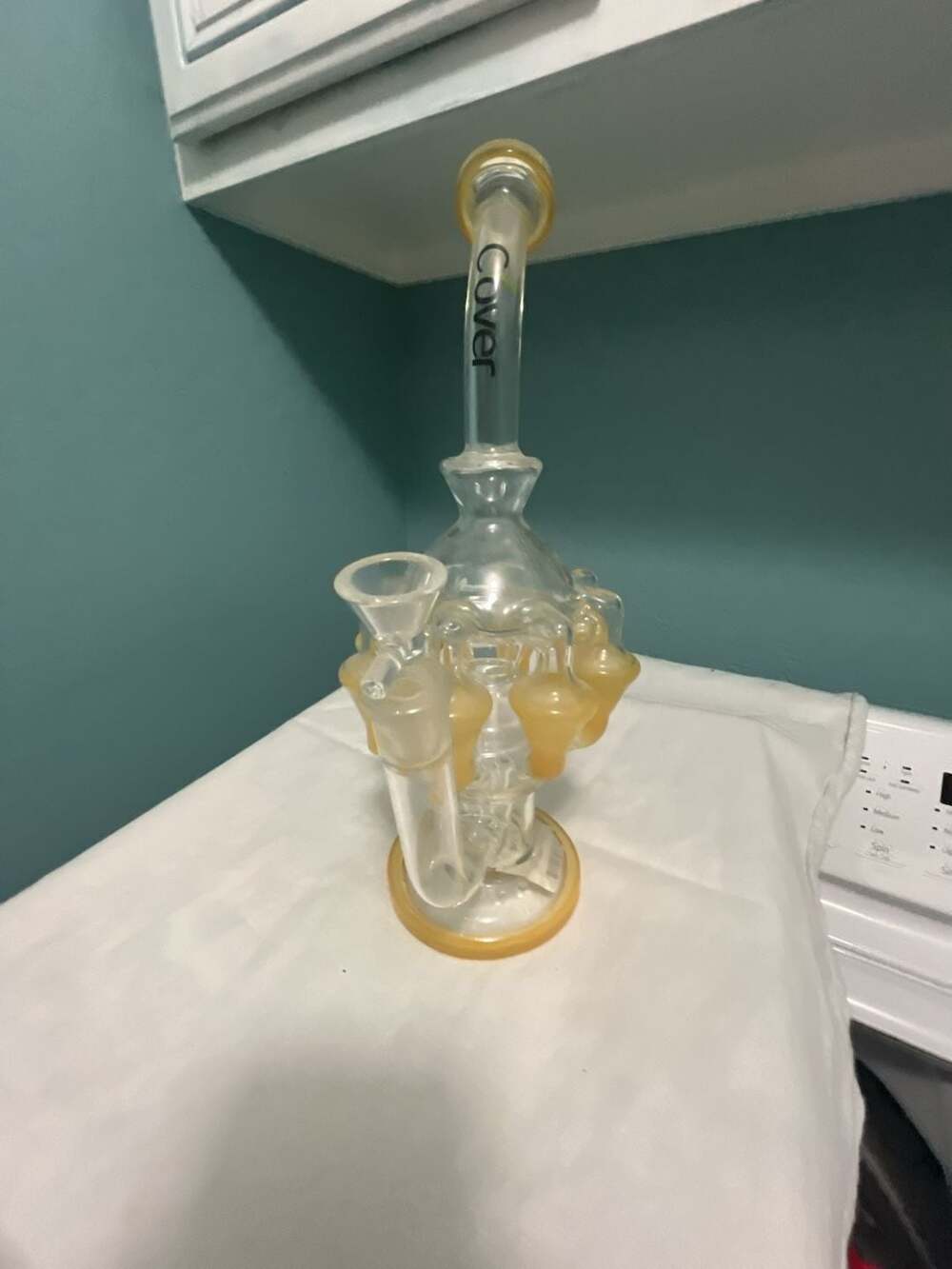 Cover Glass Multi-Arm Percolator Recycler Water Piece